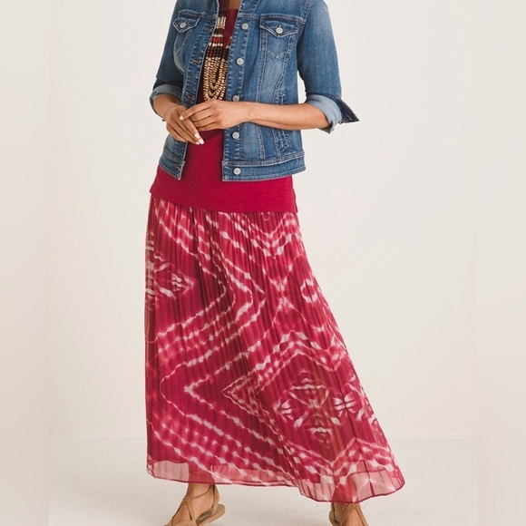Chicos NWT pleated maxi skirt, size 2.5 - Picture 2 of 8